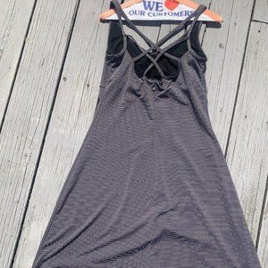 PRANA ACTIVE  DRESS  MEDIUM BLACK\WHITE